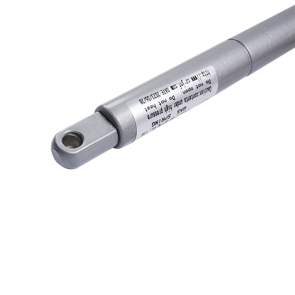 Газовая пружина с ручкой, окрашенная в серебристый цвет